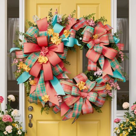 Spring time Floral Wreath